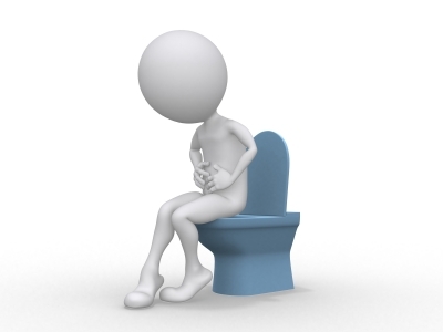 Person on the toilet