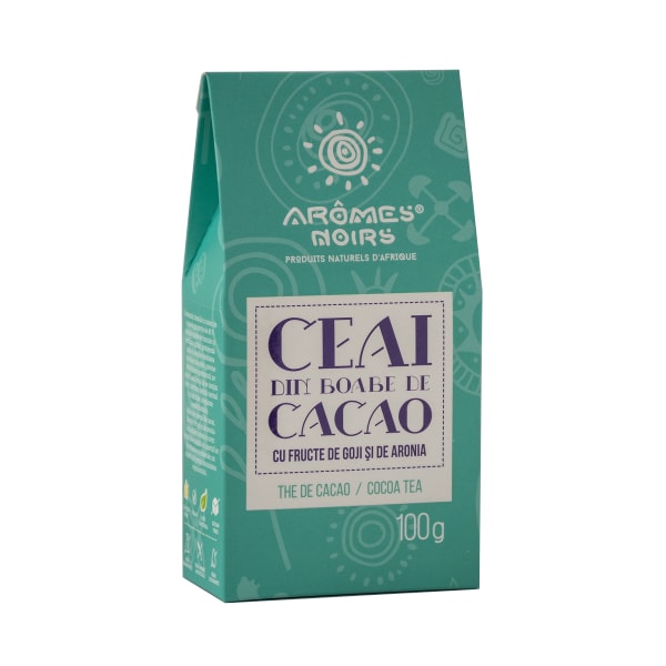 Ceai sanatos cu boabe cacao, goji si aronia